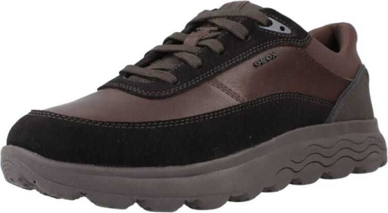 Geox Stijlvolle Spherica Sneakers voor Mannen Black Heren