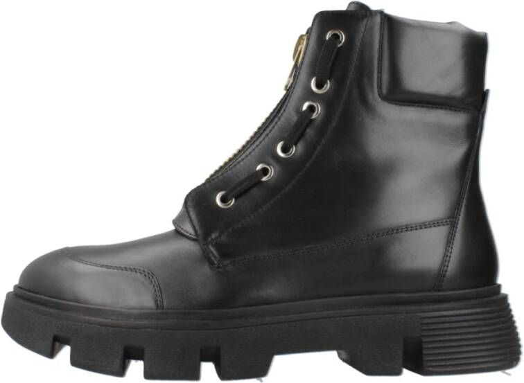 Geox Stijlvolle Lace-up Boots Vilde Black Dames