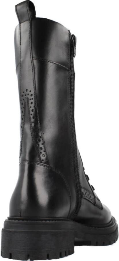 Geox Stijlvolle Lace-up Laarzen Black Dames