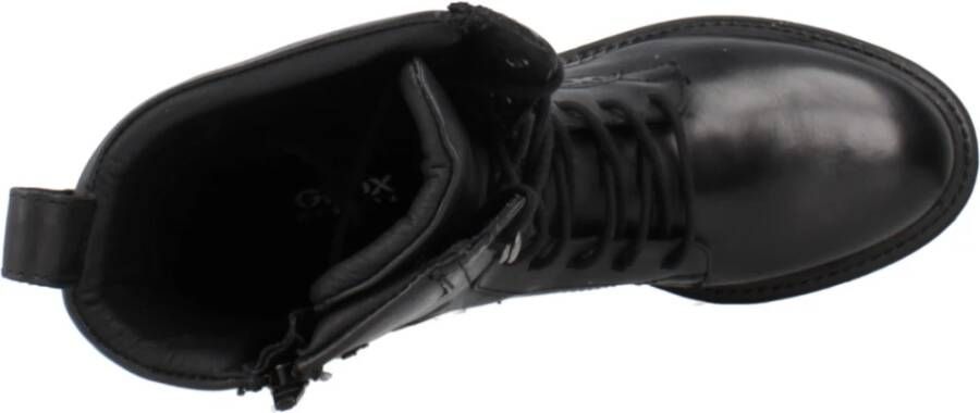 Geox Stijlvolle Lace-up Laarzen Black Dames