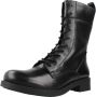 Geox Stijlvolle Lace-up Laarzen voor Vrouwen Black Dames - Thumbnail 3