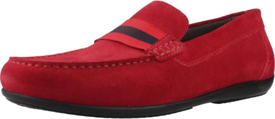 Geox Stijlvolle Loafers Ascanio Model Red Heren