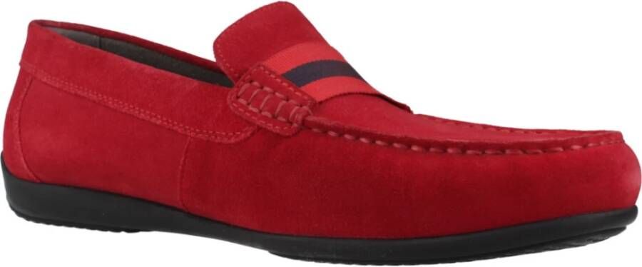 Geox Stijlvolle Loafers Ascanio Model Red Heren