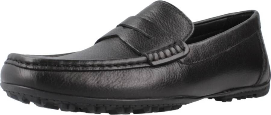 Geox Stijlvolle Loafers met Gripzool Black Heren