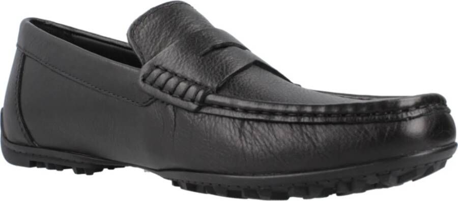 Geox Stijlvolle Loafers met Gripzool Black Heren