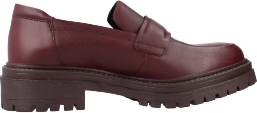 Geox Stijlvolle Loafers met Iridea-details Red Dames