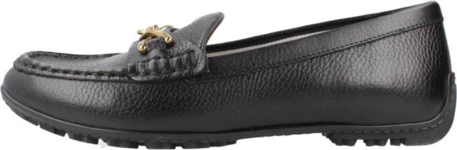 Geox Stijlvolle Loafers met Kosmopolis Grip Black Dames