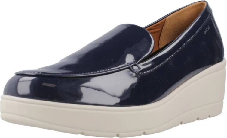 Geox Stijlvolle Loafers voor Mannen Blue Dames