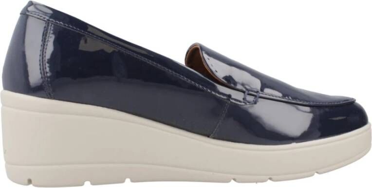 Geox Stijlvolle Loafers voor Mannen Blue Dames