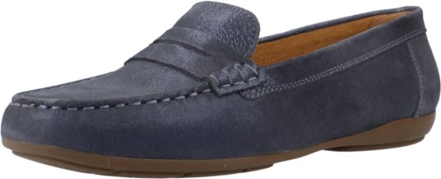 Geox Stijlvolle Loafers voor Mannen Blue Dames