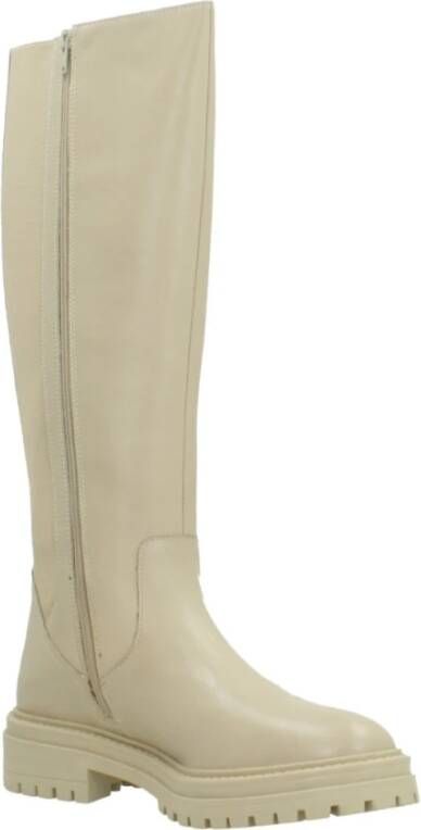 Geox Stijlvolle Over-knee Laarzen Beige Dames