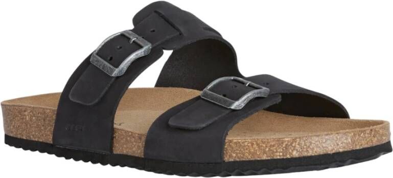 Geox Comfortabele Instap Sandalen voor Vrouwen Blue Heren