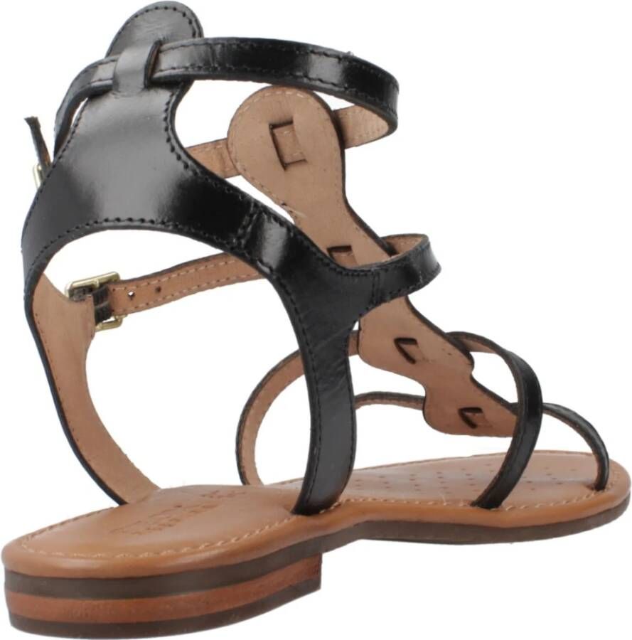 Geox Stijlvolle platte sandalen voor vrouwen Brown Dames