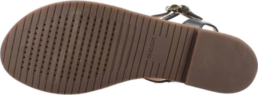 Geox Stijlvolle platte sandalen voor vrouwen Brown Dames