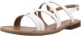 Geox Stijlvolle platte sandalen voor vrouwen White Dames - Thumbnail 4