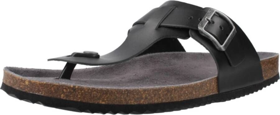 Geox Stijlvolle Sandaal Flip Flops Black Heren