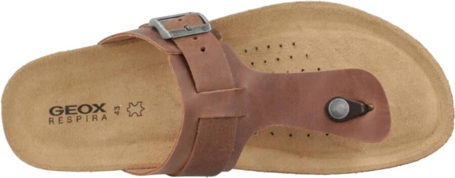 Geox Stijlvolle Sandaal Flip Flops Brown Heren