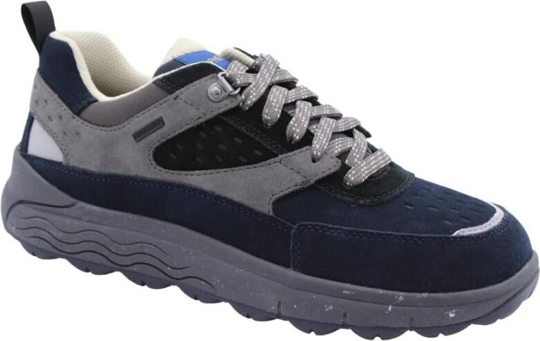 Geox Stijlvolle Sneaker met Kahlua Design Blue Heren