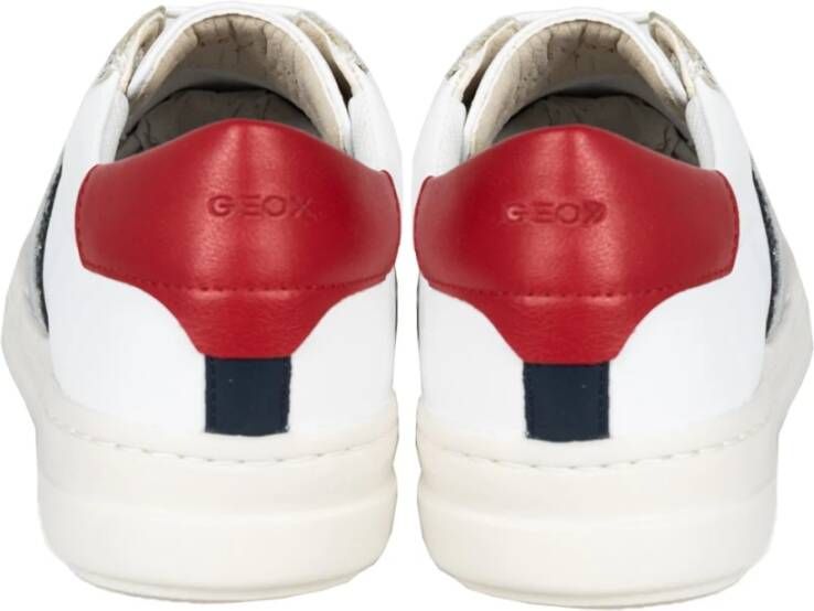 Geox Stijlvolle Sneakers met Ronde Neus White Dames