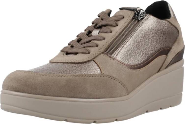 Geox Stijlvolle Sneakers voor dagelijks gebruik Brown Dames