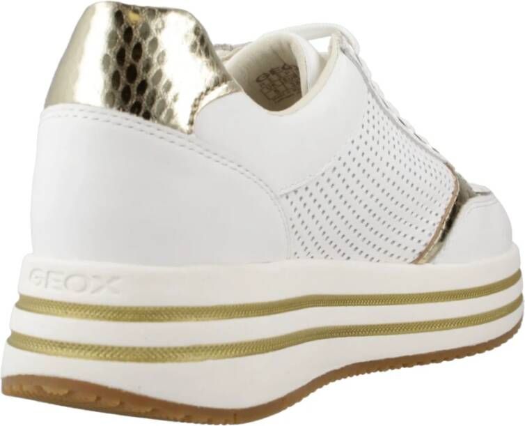 Geox Stijlvolle Sneakers voor dagelijks gebruik White Dames