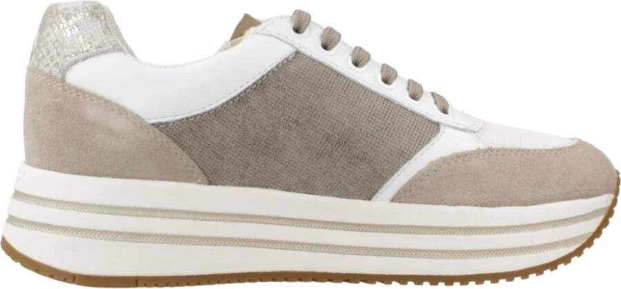 Geox Stijlvolle Sneakers voor Mannen Brown Dames