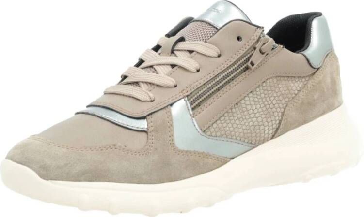 Geox Stijlvolle Sneakers voor Mannen en Vrouwen Beige Dames