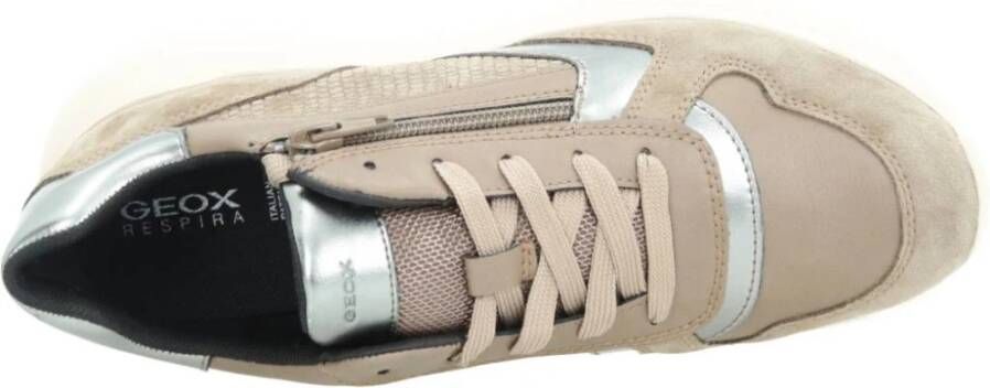 Geox Stijlvolle Sneakers voor Mannen en Vrouwen Beige Dames