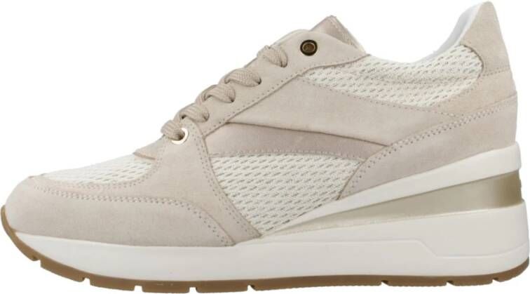 Geox Stijlvolle Sneakers voor Mannen en Vrouwen Beige Dames