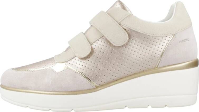 Geox Stijlvolle Sneakers voor Mannen en Vrouwen Beige Dames