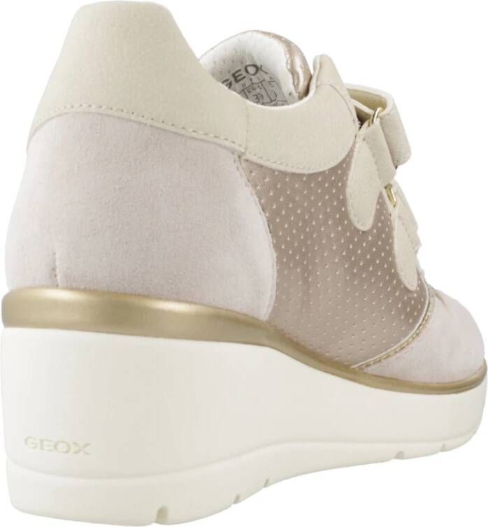 Geox Stijlvolle Sneakers voor Mannen en Vrouwen Beige Dames