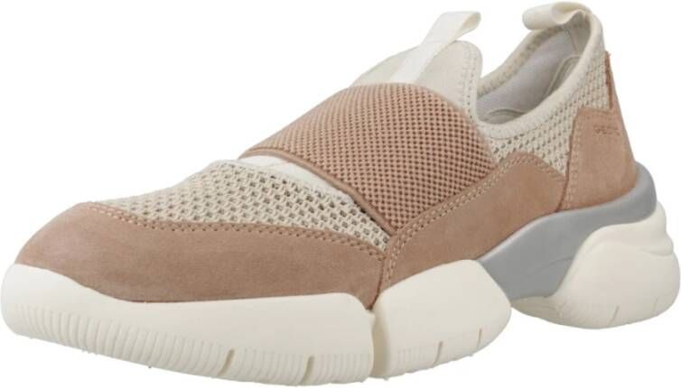 Geox Stijlvolle Sneakers voor Mannen en Vrouwen Beige Dames