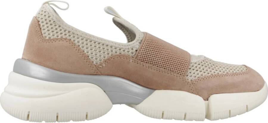 Geox Stijlvolle Sneakers voor Mannen en Vrouwen Beige Dames