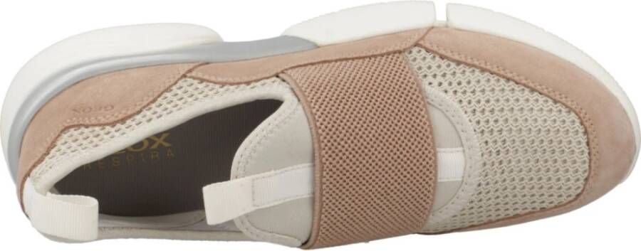 Geox Stijlvolle Sneakers voor Mannen en Vrouwen Beige Dames