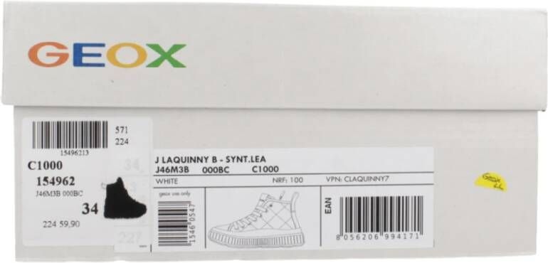 Geox Stijlvolle Sneakers voor Mannen en Vrouwen White Dames