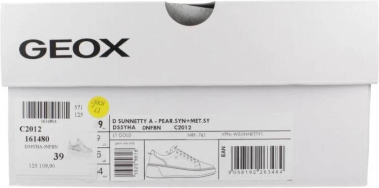 Geox Stijlvolle Sneakers voor Mannen en Vrouwen Yellow Dames