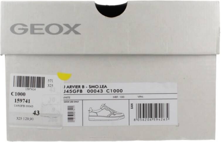 Geox Stijlvolle Sneakers voor Mannen White Heren