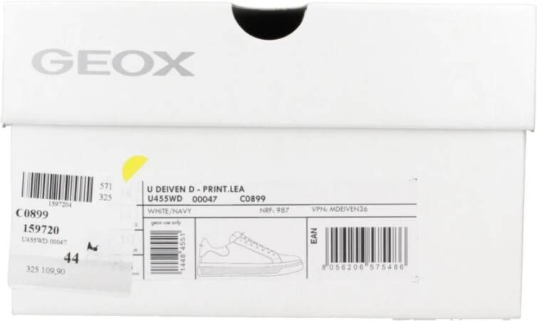 Geox Stijlvolle Sneakers voor Mannen White Heren