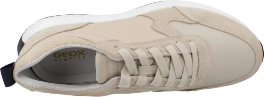 Geox Stijlvolle Sneakers voor Stadsleven Beige Heren