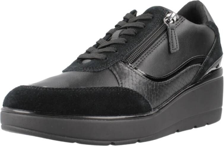 Geox Stijlvolle Sneakers voor Stedelijke Mode Black Dames