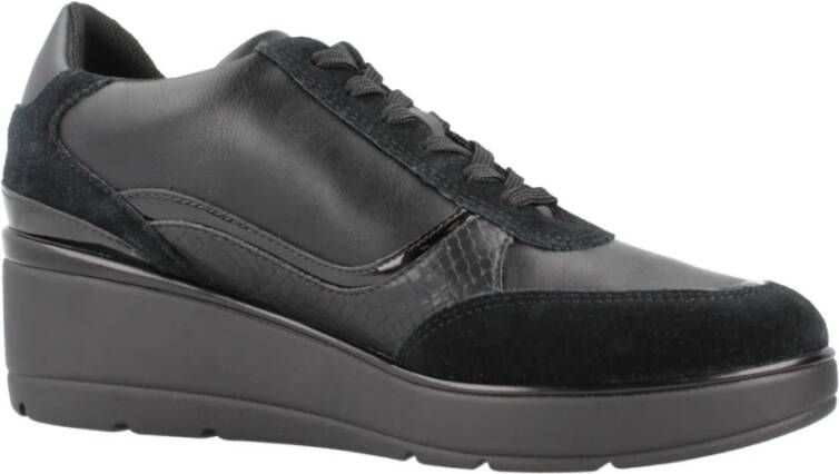 Geox Stijlvolle Sneakers voor Stedelijke Mode Black Dames