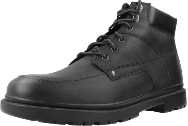 Geox Stijlvolle Veterschoenen Andalo Black Heren