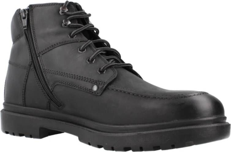 Geox Stijlvolle Veterschoenen Andalo Black Heren