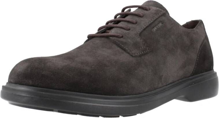 Geox Stijlvolle Veterschoenen Brown Heren