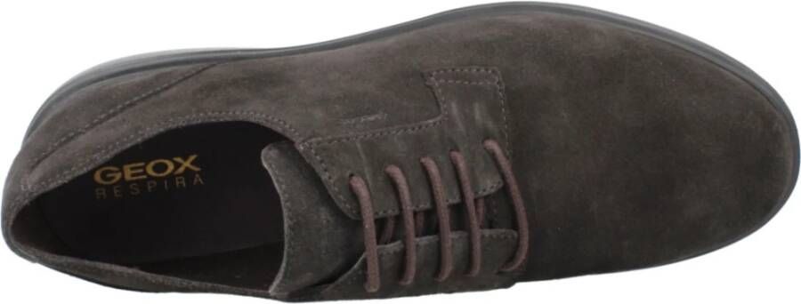 Geox Stijlvolle Veterschoenen Brown Heren