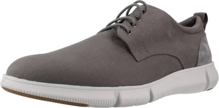 Geox Stijlvolle Veterschoenen voor Mannen Gray Heren