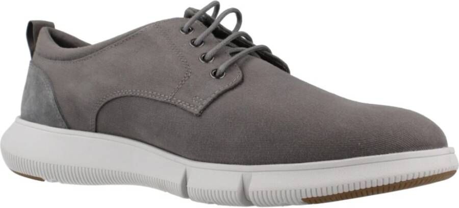 Geox Stijlvolle Veterschoenen voor Mannen Gray Heren