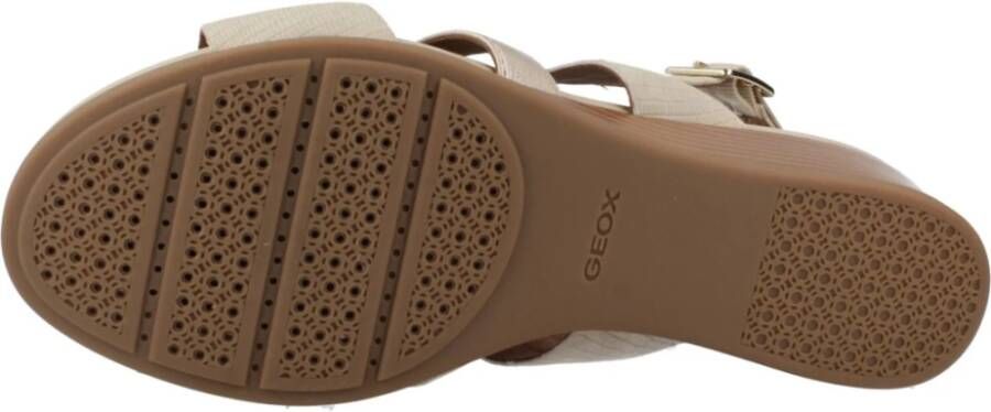 Geox Stijlvolle Wedges voor Vrouwen Beige Dames