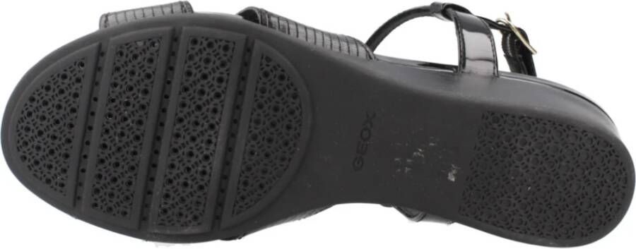 Geox Stijlvolle Wedges voor Vrouwen Black Dames