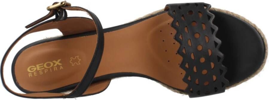 Geox Stijlvolle Wedges voor Vrouwen Black Dames